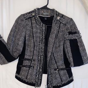White House black market Womens tweed blazer